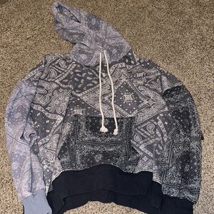Womens AE Paisley Print Hoodie